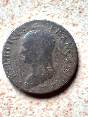 piece 5 centimes dupre l an 8 coq avec point tb - Photo 1/2