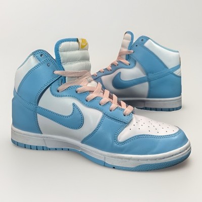 Nike Dunk High Retro Homer Blue Chill - Size 10 - Pink Laced