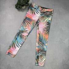 Just Cavalli Floral Pattern Pants Women Size 31 Multicolour Roberto