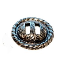 Concho Belt LARGE 1 Antique NICKEL Finish  1-1/2 " Long 3/8" Tall  Buy More 