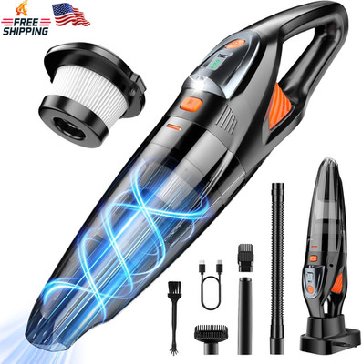 Handheld Vacuum Cordless 25000PA Powerful Suction, Portable Car Vacuum, 3 in 1 H