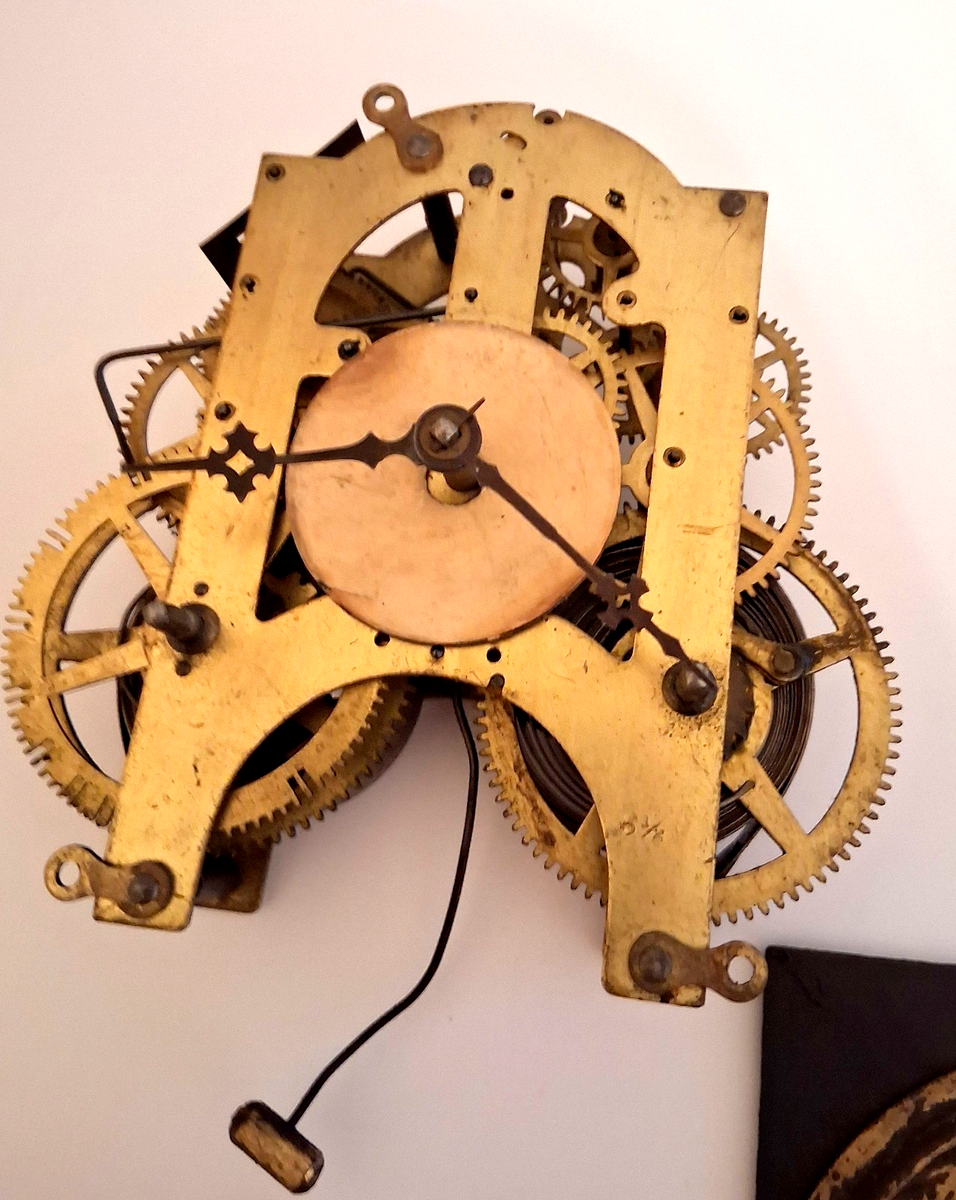 ANTIQUE 1882 ANSONIA MANTEL CLOCK PARTS BEZEL, HANDS, CHIME + | eBay