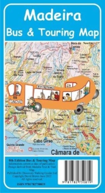 Madeira Bus and Touring Map by David Brawn (Sheet map)