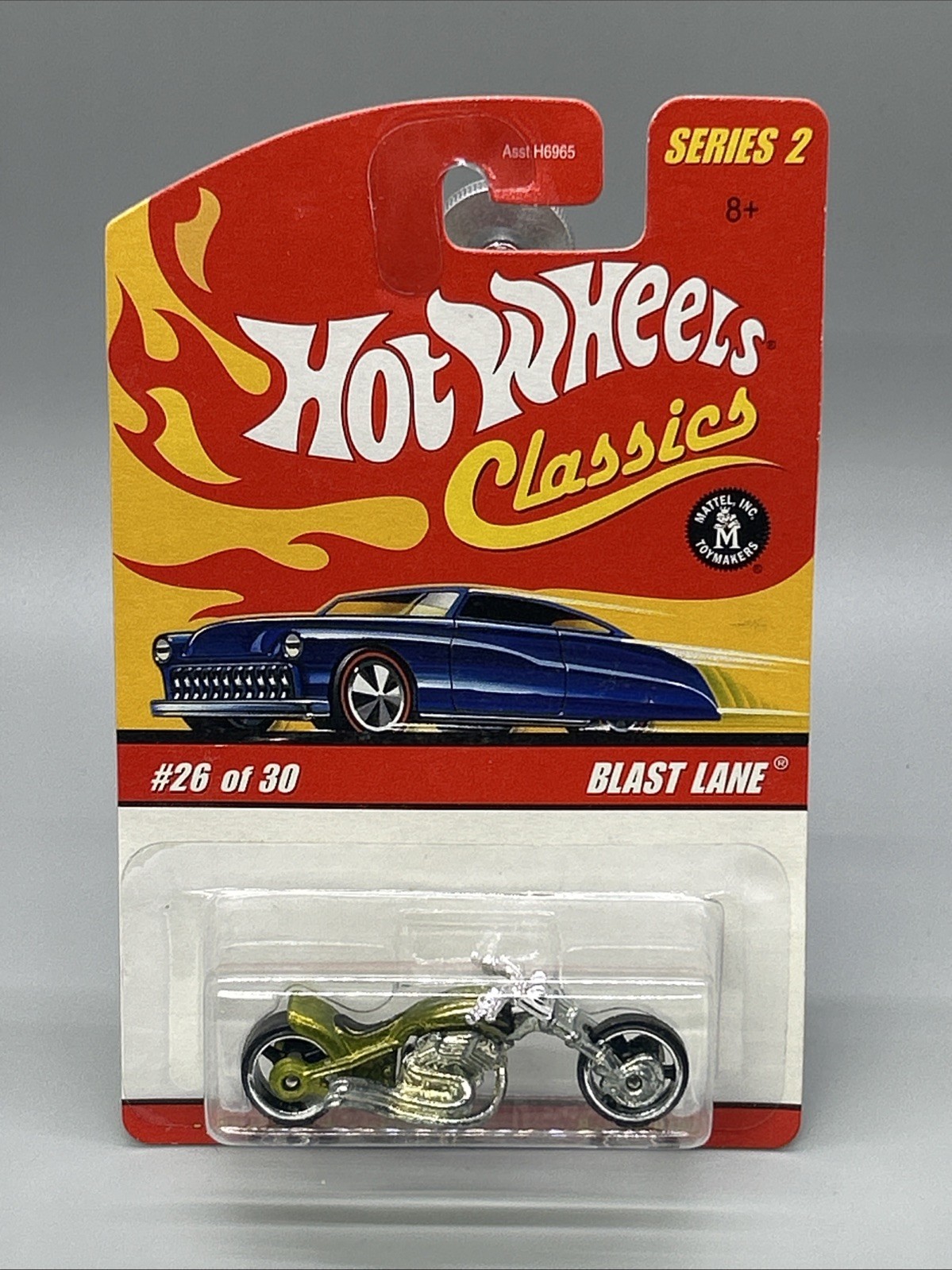 2005 Hot Wheels Classics Series 2 Blast Lane Motorcycle #26 OF 30 Green