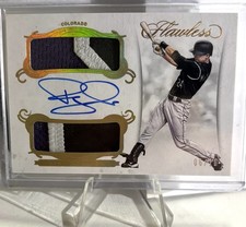 2018 PANINI FLAWLESS - RYAN MCMAHON DUAL  PATCH + AUTO GOLD (RPA)