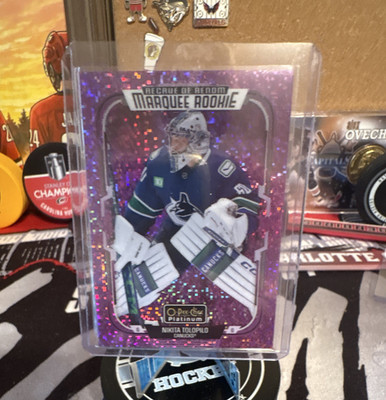 O-Pee-Chee Platinum Marquee Rookie Nikita Tolopilo Violet Pixels #264 /299