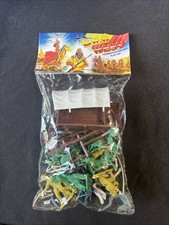 Kositot Cowboys Indians Western Play Set Figures w/ Wagon Horses Accessories