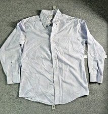 Brooks Brothers Classic Fit Button Down Shirt 16 33 Long Sleeve Purple Plaid