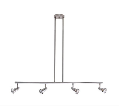 Access Lighting Mirage - 4-Light Bar Pendant - Brushed Steel Finish