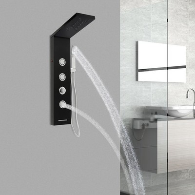 Bathroom Shower Column, Shower Panel Mechanism With Led Light, Shower Mechanism