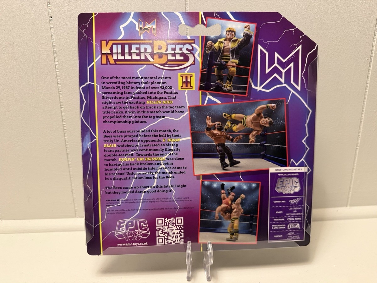 Epic Toys The Killer Bees Brunzell Blair Hasbro Style Figures WWF