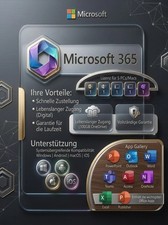 Microsoft Office 365 Pro Plus f&uuml;r 5 Ger&auml;te | Dauerhafte Nutzung | Multi-Device