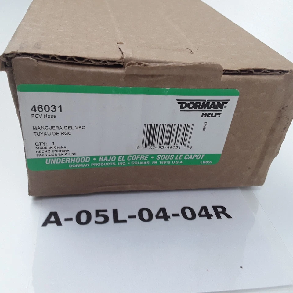 Tubo de válvula Dorman 46031 PCV goma negra resistente para Ford Focus (2000) Foto 4 de 4