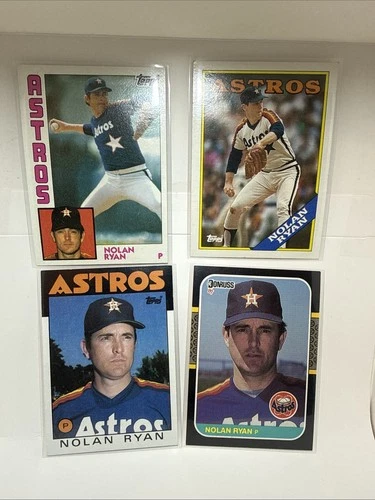 1984-1988 Topps and Donruss Nolan Ryan lot - x4 Cards NM Astros