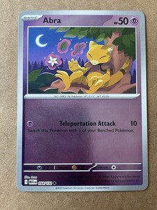 Abra 054/132 Reverse Holo Mega Evolution Pokémon Tcg