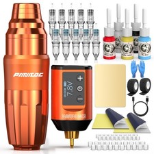 Wireless Tattoo Machine Kit - Dotwork Gun, 1500mAh Battery, Rotary Pen for Be...