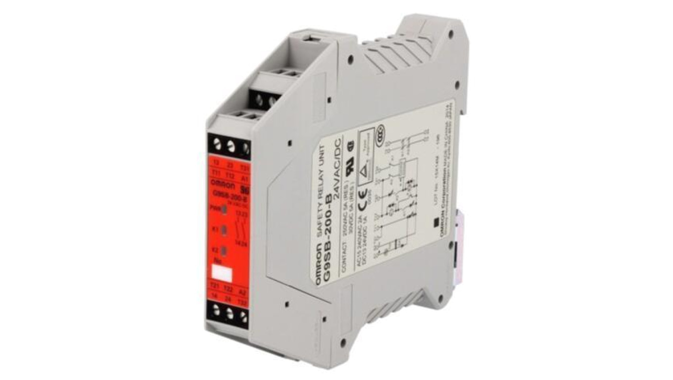 G9SB-200-B Module: Safety Relay, 24VAC, 24VDC, Input: 1, G9SB /T2UK