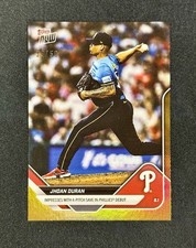 2025 Topps Now JHOAN DURAN #/50 GOLD FOIL Phillies Debut 4-Pitch Save 493 Philly