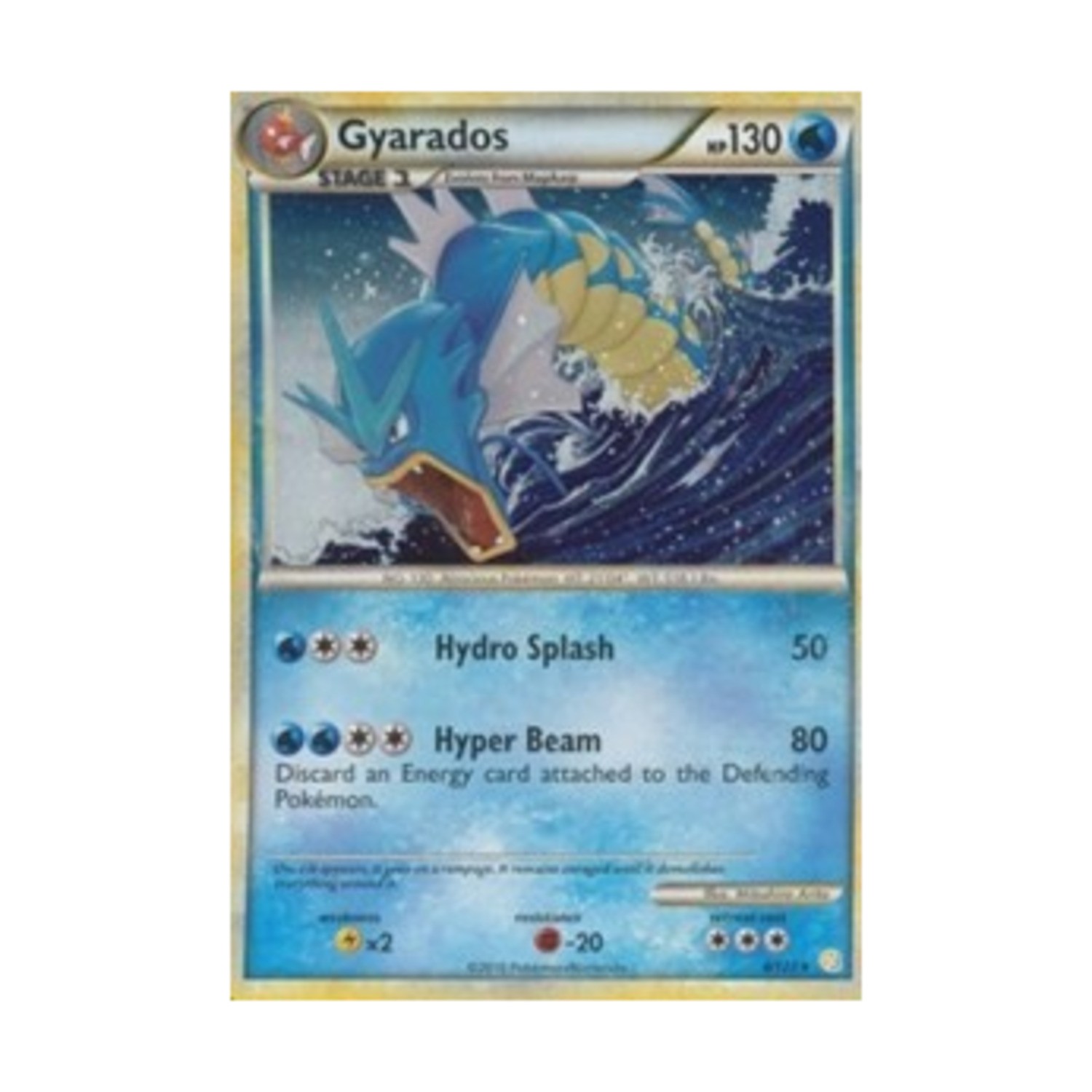 Pokemon HeartGold SoulSilver Gyarados (HR) #4 (Holo) NM