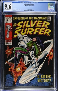 Silver Surfer #11 CGC 9.6 Incredible Looking Book! 1969 Vol 1