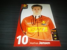 Mathias Jensen hand signed FC Nordsjaelland Club autograph card