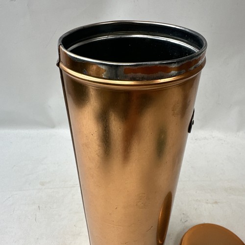 Cheinco Housewares Copper Colored Pasta Noodle Tin Canister Vintage Made In USA - Picture 7 of 10