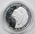 2020 Republic Congo Silverback Gorilla 5000 Francs .999 Fine Silver Round 1 oz