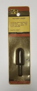 KT Industries 5-8451 Cylindrical Radius End Rotary Rasp 1/4" Shank