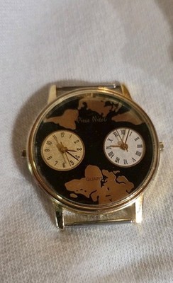 Pierre Nicol Dual Time Zone Watch Pilot Travel Steward Stewardess Untested