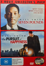 Seven Pounds / the Pursuit of Happyness DVD Set (Region 4, 2 Disc) Free post