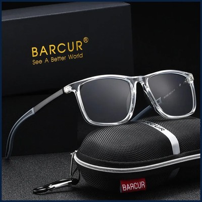 Fashion Square PC Frame Reading Glasses for Men Spring Leg Sports