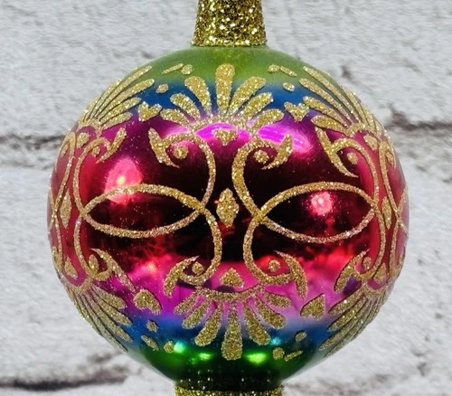 Christopher Radko Fascination Acabado Árbol Topper 16 pulgadas 20 Aniversario - Imagen 8 de 12