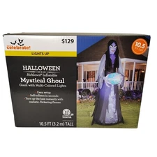 Way to Celebrate Halloween 10.5Ft  Airblown Inflatable Mystical Ghoul Giant New