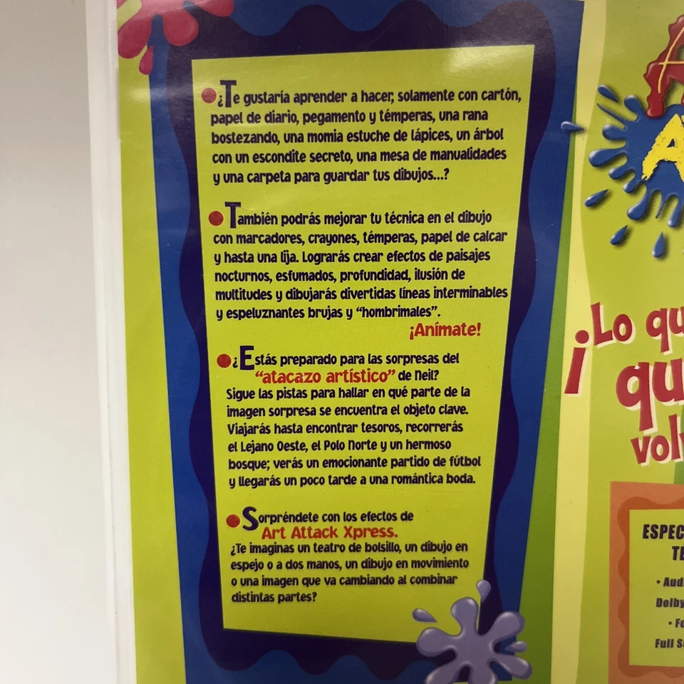 Art Attack DVD Good Condition DVD Vol 1 Very Rare Disney Art Show Rui Torres - Image 4 of 4