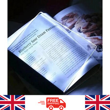LED Reading Light Panel Portable Book Light Ultra Thin Flat Reading Light