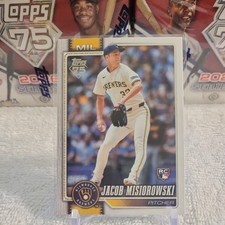 2026 Topps Baseball Jacob Misiorowski Rookie #10 Brewers LD