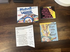 PINBALL QUEST Nintendo NES Authentic Complete CIB all inserts reg card