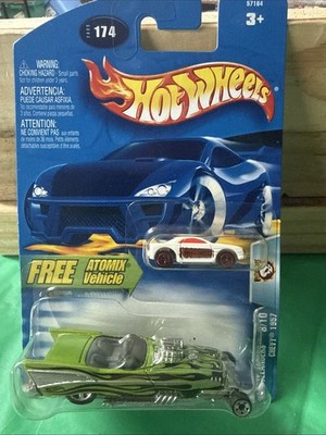 Hot Wheels Wastelanders 8/10 Chevy 1957 2003 #174 with Free Atomic See Edge