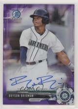 2017 Bowman Chrome Prospect Purple Refractor 221/250 Bryson Brigman Auto 7i2