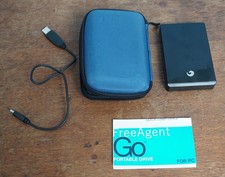 Seagate FreeAgent Go HHD ~ 1TB Portable External Hard Drive USB 2.0 Black. USED