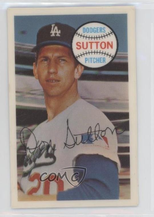 1970 Kellogg's 3-D Super Stars Don Sutton #8 HOF a7t