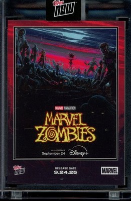 2025 Topps Now Marvel #MZ01 Marvel Zombies Movie Poster Disney Card (Quantity)