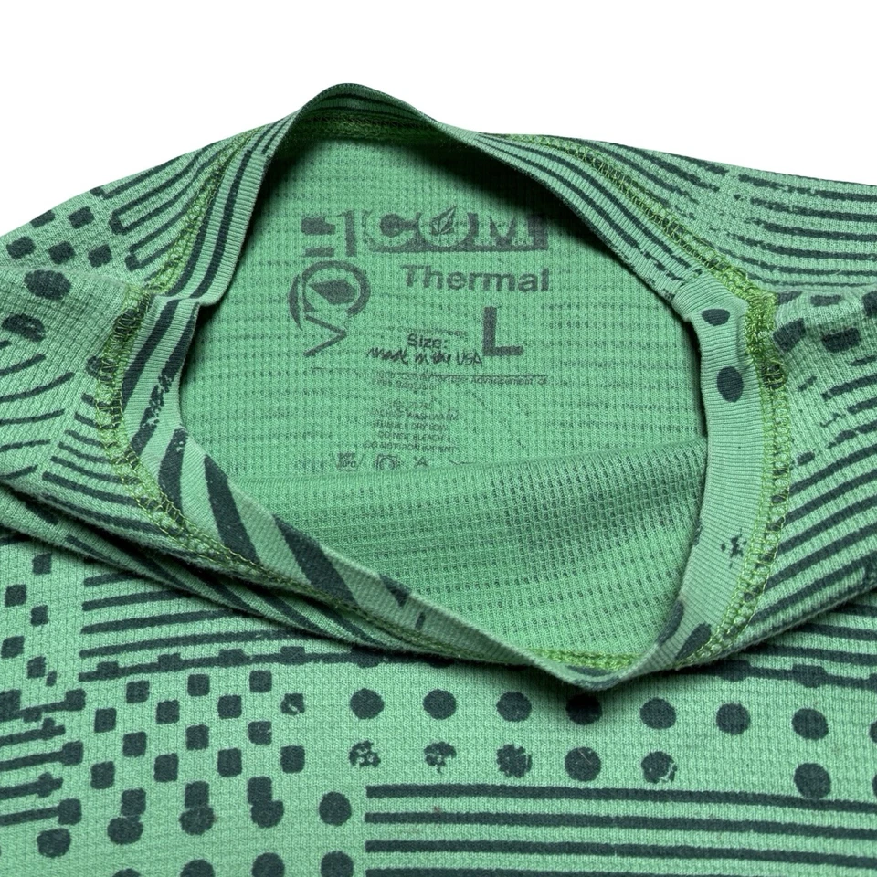 Camiseta térmica vintage Y2K Volcom surf skate verde lunares AOP para hombre L Foto 3 de 4