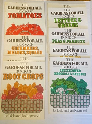 #ad Vintage The Garden For All Paper Books By Dick And Jan Raymond Lot Of 13 $24.68