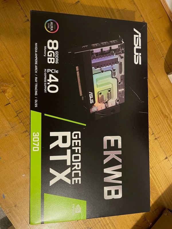 ASUS EKWB GeForce RTX 3070 Graphics Card (In-built Water Block for custom loop)