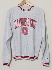 Vintage Illinois State University Champion Reverse Weave Crewneck, Size XL