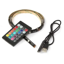 5V USB LED Strip Lights Waterproof TV Back Light 5050 RGB Color Changing+ Remote