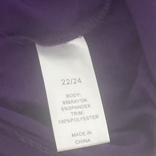Lane Bryant Womens V-neck Gems Top Plus Size 22/24 Purple Shirt Batwing - Picture 8 of 9