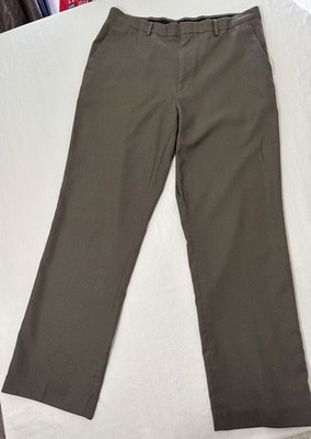 Perry Ellis Portfolio Flex Stretch Classic Fit Men's Brown Dress Pants 34X30