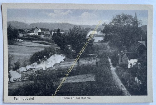 Ak alt Bad Fallingbostel Lüneburger Heide, an der Böhme um 1930 - Bild 1 von 2